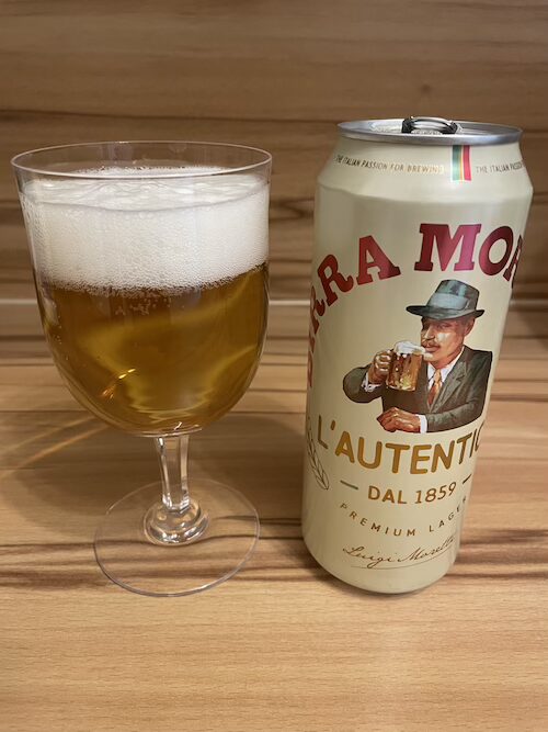 Birra Moretti（ビッラ・モレッティ）の缶ビール