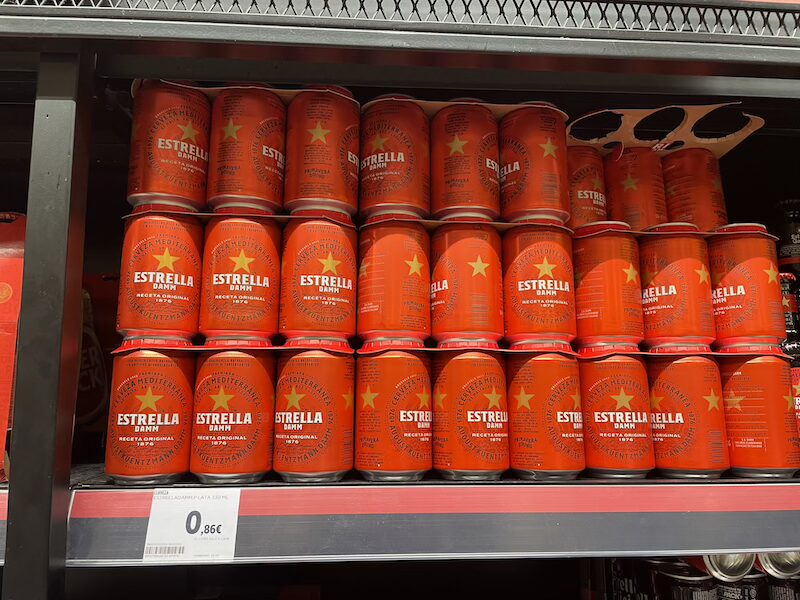 スペイン・マドリードのスーパーにてエストレージャダムを発見