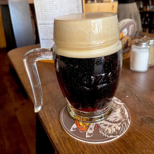 Kozelダークの生ビール