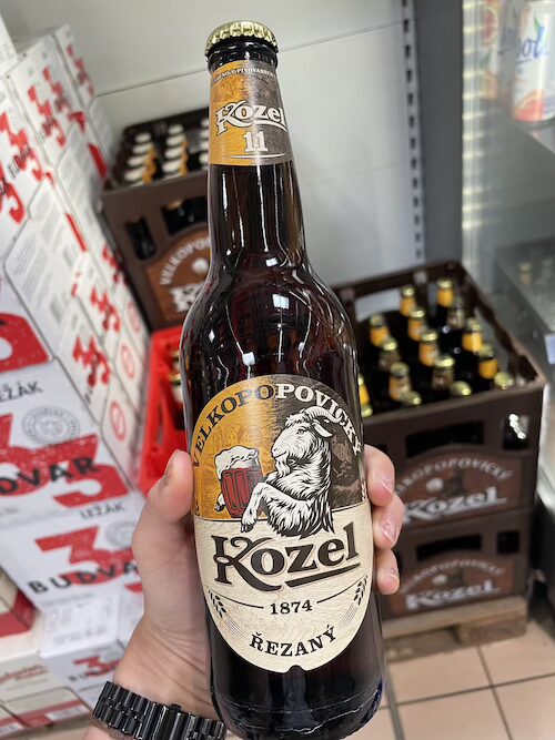スーパーで見かけたKozel Řezaný コゼル・レザニー