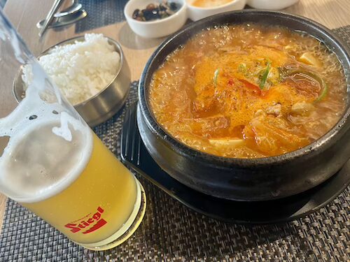 キムチチゲ × Stiegl Zwickl