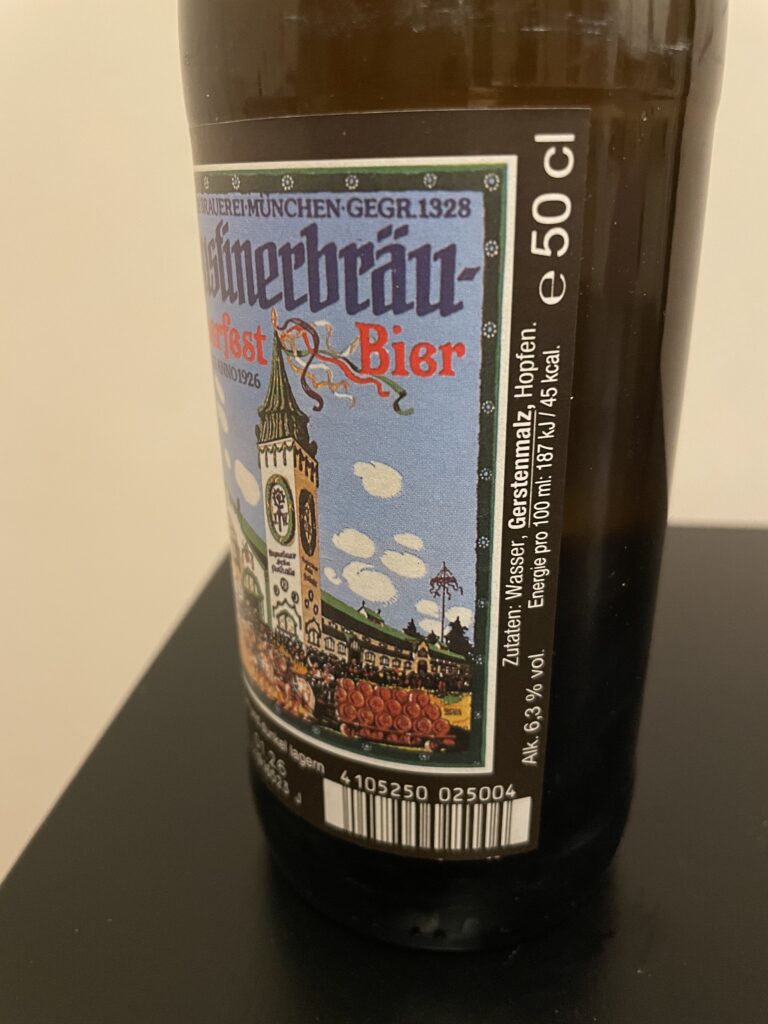 Augustiner（アウグスティナー）のオクトーバーフェストビアラベル