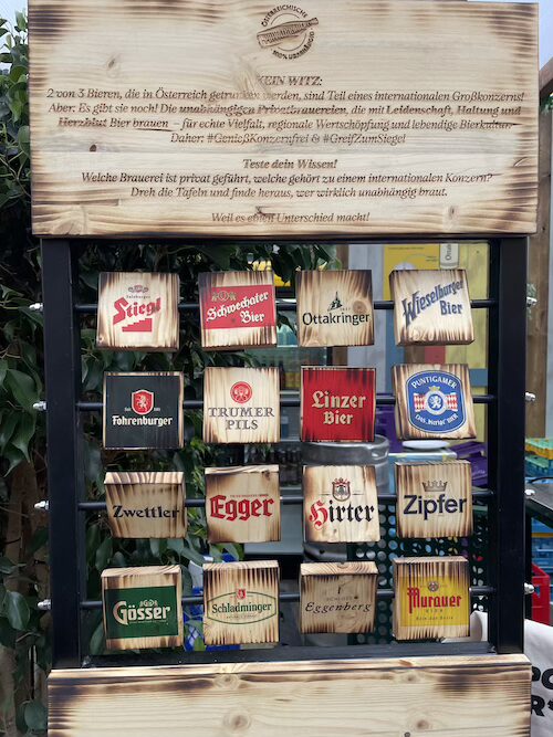 オーストリアビール銘柄の数々