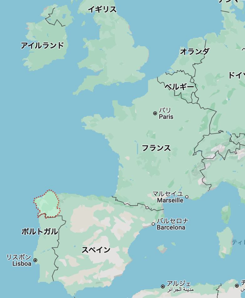 スペイン北西部・ガリシア地方