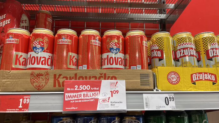 安くて美味しいクロアチアビール