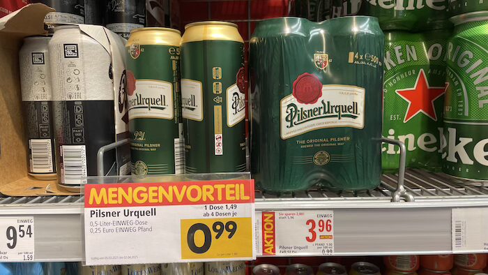 ピルスナーウルケルの売り場