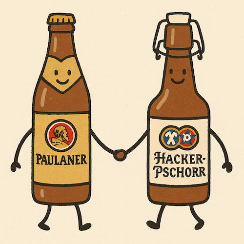 ハッカープショールとパウラナーは姉妹ブランド
