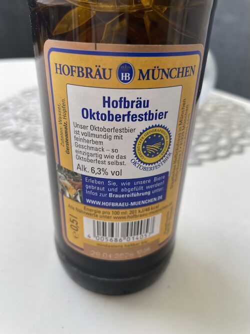 ホフブロイのオクトーバーフェストビアラベル裏面